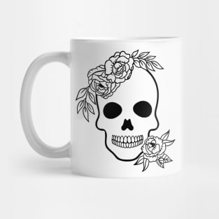 Floral skull Mug